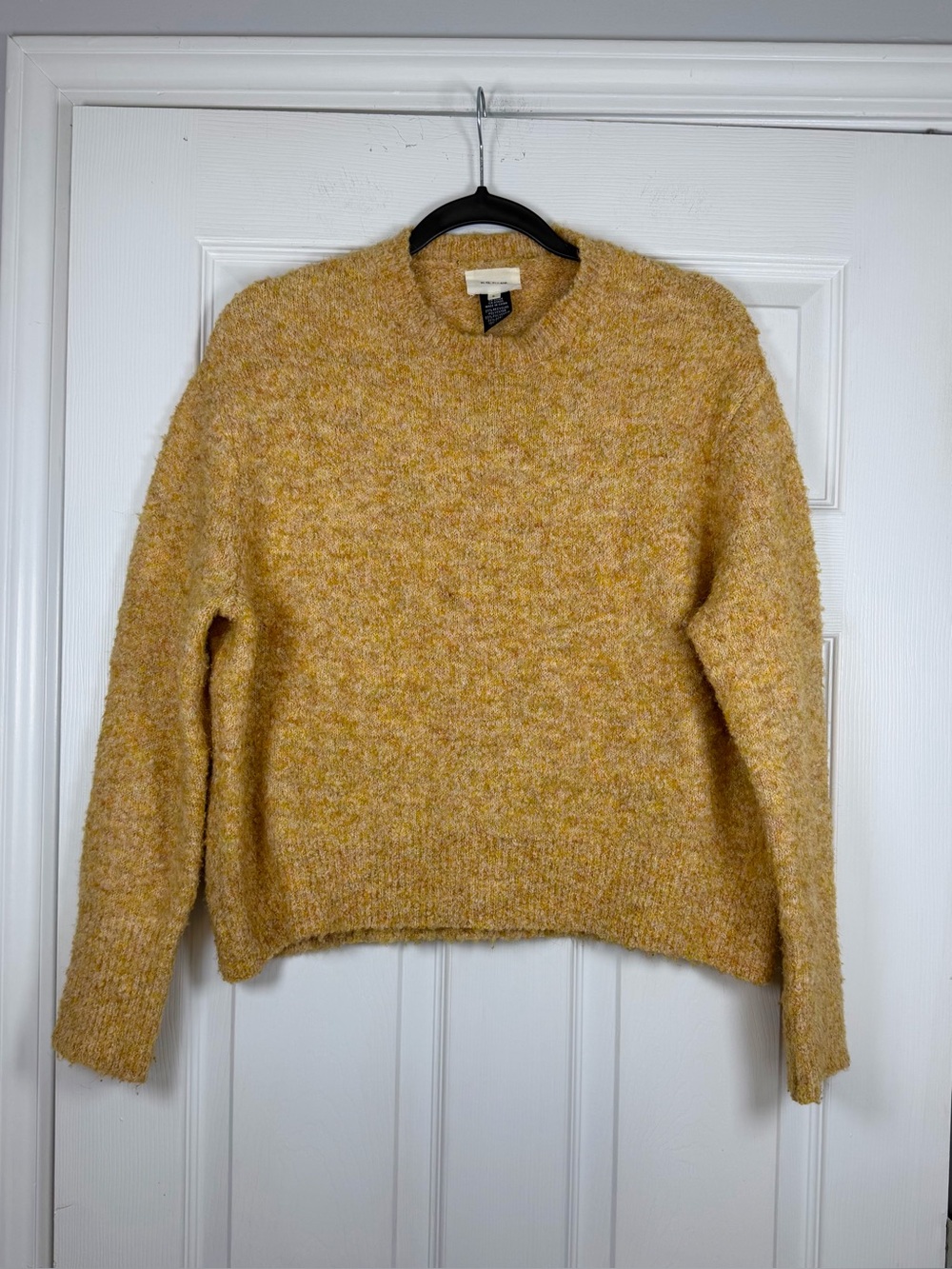 RG Kane Size S • Yellow Wool Blend Chunky Sweater.